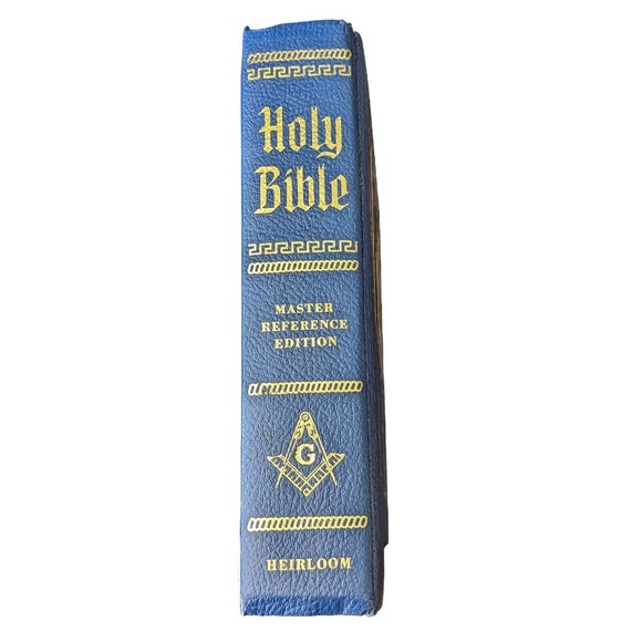 Other Masonic Holy Bible Master Reference Edition Heirloom 1964 Red